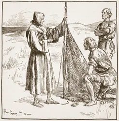 Wilfrid mit den Südsachsen, Illustration aus 